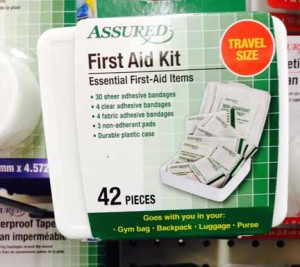 Dollar Store First Aid Kit